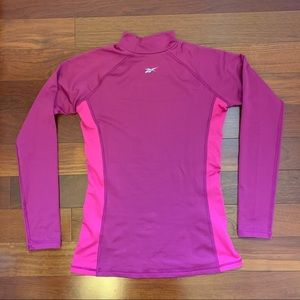 Reebok Play Dry Thermal Base Layer Running Top Pink XS